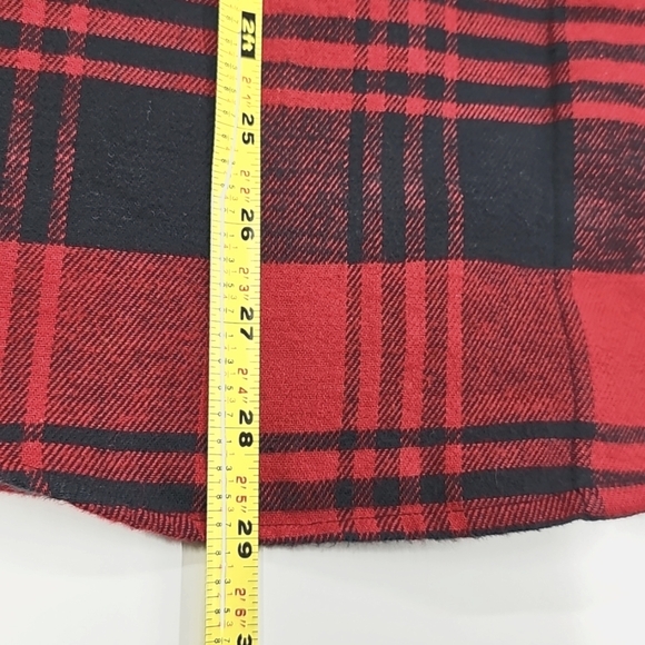 Vtg Ralph Lauren Country Plaid Flannel Button Up Shirt, Size L, Red & Black - Picture 11 of 11